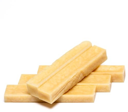 Dilecti Natürliche Käse Kauknochen für Hunde - Sehr Schmackhafte, Harte und Haltbare Natürliche Kauknochen Werden Ihren Hund für Eine Weile Beschäftigen. (Größe XS, 5er-Pack)