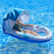 【Actualizado】Flotadores de piscina para adultos con toldo UPF 50+, flotadores de piscina extragrandes para adultos resistentes, silla flotante de piscina, con 2 portavasos, reposacabezas ergonómico y