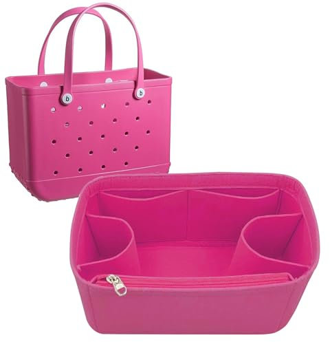 Lckaey Tote Bag Organizer for Bogg Bags, Medium & Large, Pink