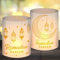 12 Windlicht Tischdeko Ramadan, Gold Ramadan Tisch Deko, Ramadan Kareem Tischdeko, Ramadan Islam Deko Tisch, Mubarak Stern Mond Laterne Windlichter Tischdeko für Eid Ramadan Feiern