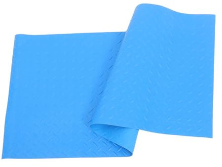 ANDRESLAD Tapis Antidérapant Tapis De Marche De Piscine Tapis D'échelle De Piscine Paillasson Creux en Maille Toboggans pour Piscines Hors Sol Revêtement De Piscine Hors Sol Blue PVC