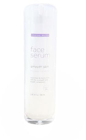 Clinical Works | Face Serum | Smooth Skin - Hyaluronic Acid Infused | Nourishes & Moisturizes Skin for a Smooth and Bright Complexion | 100mL