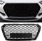 IONZS Auto Front Kühlergrill für Audi A4/S4 B9 2017 2018 2019,Mesh-Grill für die Stoßstange,Vorne Kapuze Kühlergrill,Mittelnetz Grilles