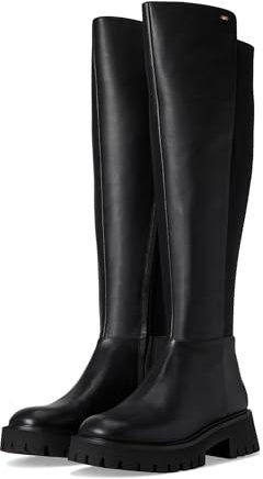 Michael Kors Asher Stivali al ginocchio donna, nero 2, 37 EU