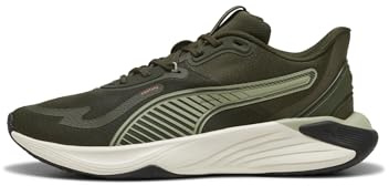 Puma Unisex Pwr Hybrid Tr Crosstrainer, Dark Olive Lux Army Glowing Red Warm White, 41 EU