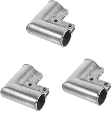 jojofuny 3pcs Aluminum Gate Elbow Chain Link Fence Fitting Fencing Hardware Secure Stable Aesthetic Enhancement