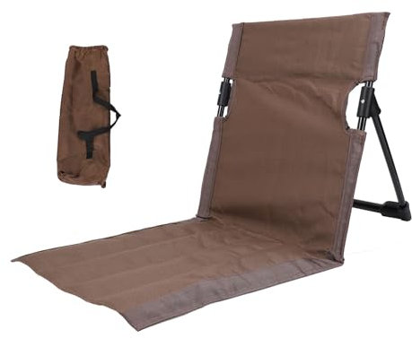 SUPYINI Leichter, Bequemer Camping-Klappstuhl mit Rückenlehne für Outdoor, Angeln, Faulenzen Am Strand, Idealer Tragbarer Bodenstuhl mit Rückenstütze (#2)