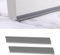 Furforstk Draught Excluder for Doors 2 Pcs Door Draft Excluder, Door Sealing Strip, Energy Saving, Doors Strip Also Ideal as Sound Insulation, Blocking Cold and Hot Air (Grey)