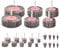 Abrasive Flap Wheel Sander, 24PCS 80 Grit Sanding Flap Wheels Abrasive Flap Wheel Set Polishing Disc Sanding Heads, 6mm Shank Drill for Drill Rotary Tool Polishing Grinding Deburring
