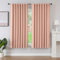Joydeco Schlaufen Verdeckten Vorhänge 2er Set,H 175 x B 140 Traumhaftes Rosa Verdunkelung Blackout Blickdicht Kurze Polyester Vorhang Stangendurchzug Gardinen Schlafzimmer Wohnzimmer Curtains
