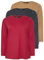 Yours 3 Pack Curve Natural Brown & Red Long Sleeve T-Shirts - Women's - Plus Size Curve