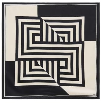 OPUS PANTS Damen Tuch | Schimmerndes Tuch ASINI mit Print black, 0