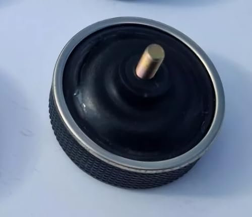 Technics 1210/1200 Turntable Rubber Foot, Black with Silver Trim