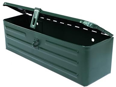 Werkzeugkasten Werkzeugkiste 420x130x130mm Metall für Viele Traktor Oldtimer (Grün)