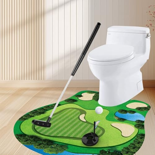BODYA WC-Golf-Geschenke für Männer, Mini-Golfspiel für Badezimmer, Toilette
