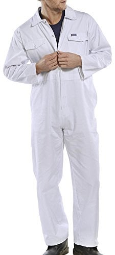 Beeswift CDBSW52 CLICK COTTON DRILL BOILERSUIT WHITE 52