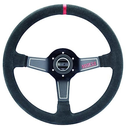 Sparco Universelles Sportlenkrad 'L575 Monza' - Schwarz Wildleder- Diameter 350mm