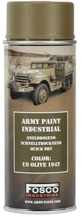 US Army Lack 1942 Olive Drap Spraydose 400ml (1L-24,75€)