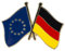 Patch Nation Anstecknadel aus Metall, Motiv: Flagge der Europäischen Union, EU, Deutschland, Deutschland