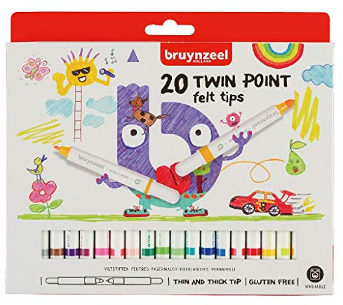 Bruynzeel Viltstiften 20 stuks twin point (60125020)