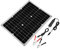 Zerone Chargeur Solaire de 5V, Chargeur de Puissance de Dispositifs Mobiles de Sortie de Panneau Solaire USB2.0 de 15W 5V 1A avec Le Câble de Remplissage de Voiture