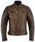 Texpeed Braun Motorrad lederjacke herren mit protektoren - Leder mit Rautensteppung - Motorrad Mit Original Biker Rüstung (EN 1621-1) Schutz XXL