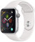 Apple Watch Series 4 44mm (GPS) - Cassa In Alluminio Color Argento Con Bianco Cinturino Sport (Ricondizionato)