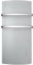 Radialight DEVA, Glass Fronted Bathroom Heater with Towel Rail White/Black/Mirror, White