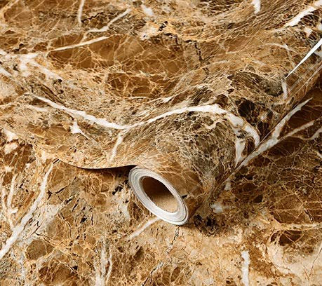 Visario 10 m x 60 cm Tapeten Folie Marmor Gold 3000-S Art. 3121 selbstklebend Verschiedene abwischbar