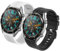 2Pack Correa Compatible con Huawei Watch GT2 46mm/Watch GT 46mm/Watch GT Active/Watch 2 Pro/Honor Watch Magic/Galaxy Watch 46mm/Gear S3/Gear 2,22mm Silicona Correa de Repuesto Pulsera,Negro+Blanco