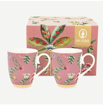 Pip Studio 51002305 La Majorelle Becher large pink 0,35 l Set2 (1 Set)