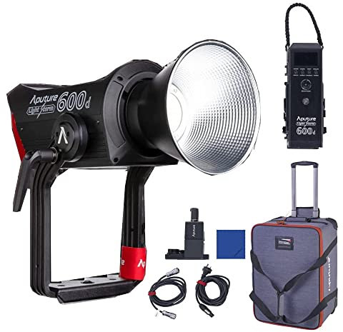 Aputure LS 600D 600W LED (V-Mount) 100,000+ Lux avec l'HyperReflector et plusieurs méthodes de contrôle pour YouTube Studio, enregistrement vidéo, jeux, streaming, diffusion