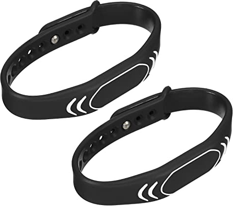 sourcing map 2 Pack ID Karte Schlüssel RFID 125KHz TK4100 für Tür Schwarz | Kontaktlos Lesegerät