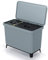 Sistema clasificador de reciclaje 1x10L + 1x23L color gris KEDEN