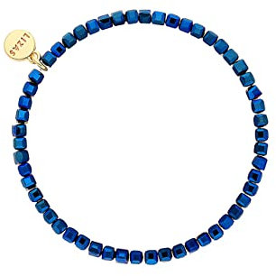 Lizas Schmuckarmband blau Armband Perlenarmband verschiedene Modelle (blau schwarz)