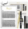 Individual Lashes 240 Cluster Lashes QUEWEL DIY Lash Extensions Kit, Clusters Eyelash Applicator, Cluster Lashes Bond and Seal Super Hold, Clusters Lash Glue Remover Easy to Remove(30D+40D D MIX8-14)