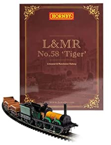 Hornby Steam Train - R30233 L&MR, No. 58, ‘Tiger’ Train Pack – Era 1 00 Gauge Locomotives, Engine Models for Adults - 1:76 Scale Model Gift