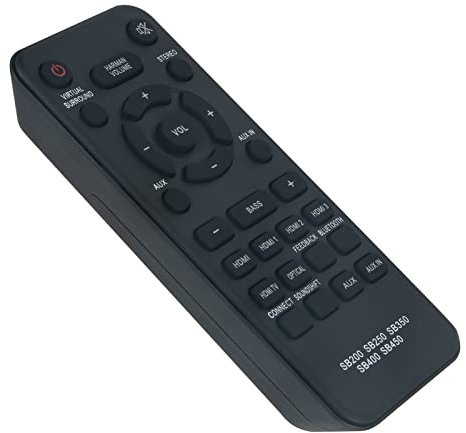 VINABTY 5 IN 1 Sound Bar Fernbedienung Ersetzt für JBL Home Cinema soundbar Speaker subwoofer 93040001600 SB200 SB250 SB350 SB400 SB450 Remote Control