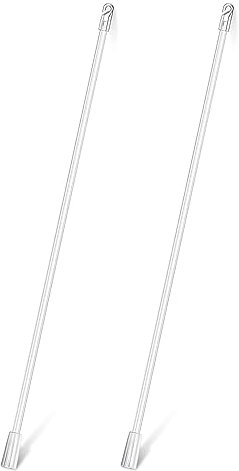 2pcs 12in Replacement Control Wand Tilter for Venetian Blind - Window Blind Tilt Rod with Hook&Grip