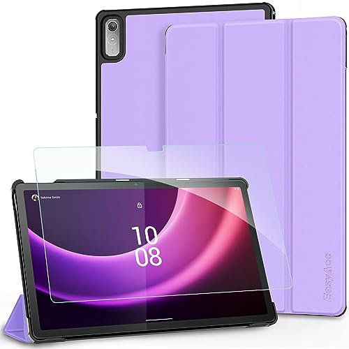 EasyAcc Custodia Cover Compatibile con Lenovo Tab P11 2nd Gen 11.5 pollici 2022 con Vetro Temperato Ultra Sottile con Funzione di Supporto Auto Sleep/Wake Up Slim Custodia, Lavanda