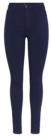 PIECES Pchighskin Wear Jeggings/Noos BC, Blu Oltremare, M Donna