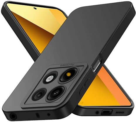 Tenphone Coque pour Xiaomi Redmi Note 13 5G (Pas pour Note 13 4G), Housse Etui Protection en Silicone Souple,Cover Antichoc avec Protege de Camera,Compatible avec TPU (Noir, Redmi Note 13 5G)