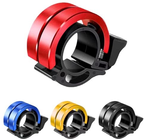 Ruayia Campanello per Bicicletta da Mountain Bike, Mini Campana per Bici, Campana da Bici Biker Bell, Campana per Bicicletta per MTB Mountain Bike, Perfetta per gli Appassionati di Ciclismo, 22-22,8