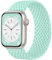 Maledan Trenzadas Correas Compatibles con Correa Apple Watch 41mm 40mm 38mm para Mujer Hombre, Correa Elástica Ajustable para iWatch Series 9 8 7 6 5 4 3 2 1 SE Ultra, MentaVerde