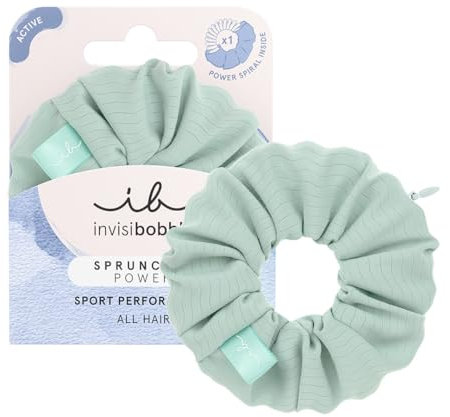 invisibobble Scrunchie Power All In One 1er Pack I Elegantes Haaraccessoire mit integriertem Reißverschlussfach I POWER-Spirale, HairLoveTech