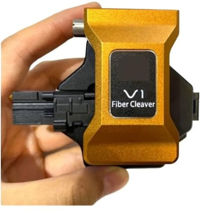 Couperet à fibre optique, couteau à fibre optique, Cliveuse à fibre optique entièrement automatique V1 Cliveuse à fibre optique FTTH à une étape Cliveuse à fibre optique de type presse V1 pour camions