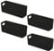 FYting Aufbewahrungskorb,4 Stück Badezimmer Organizer, Schubladen Organizer,Schminktisch Organizer,U-Port-Organizer Box für Schreibwaren, Socken, Unterwäsche, Datenkabel(Schwarz,25,5 x 8,5 x 8 cm)