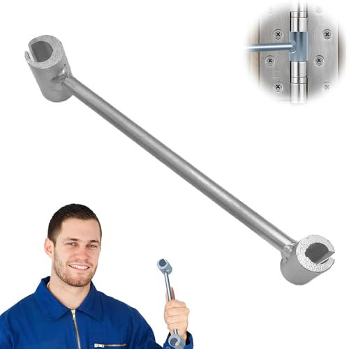 OrangeClub Scharnierspalt Einstellschlüssel, Türscharnier Reparaturwerkzeug, 14-25mm Türscharnier Einstellwerkzeug, perfekt für Flaggen Typ Scharniertüren wie Feuertüren (14-18mm)