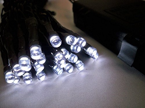 Best Artificial LED Battery Powered String Lights for Christmas Garlands (Bright White, 80 LED's (Perfect for 9ft Garland))