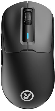 YJI Souris Gamer Ultra-Légère sans Fil Superlight, 57g, 26,000 DPI, PixArt PAW3395, 2.4G/Filaire/Bluetooth Rechargeable, Compatible PC/Mac